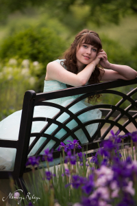 Prom portrait with irises