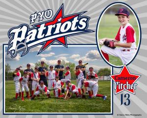 Baseball team collage