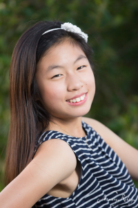 head and shoulders portrait of girl