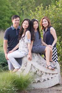 family portrait on cornice