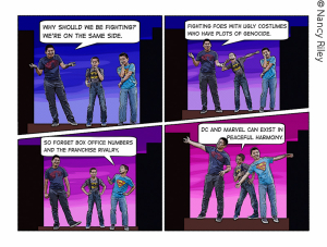 comic book family portrait