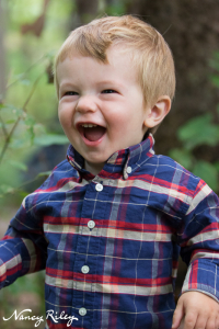 toddler laughing