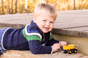boy with truck