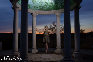 senior in lit gazebo