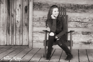 Senior in rocking chair