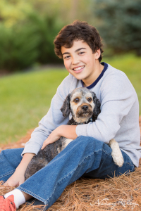 boy with dog