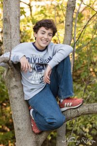 Boy in tree