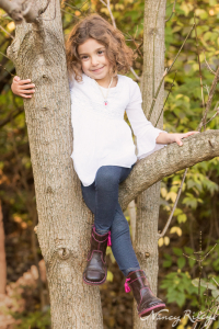 Girl in tree