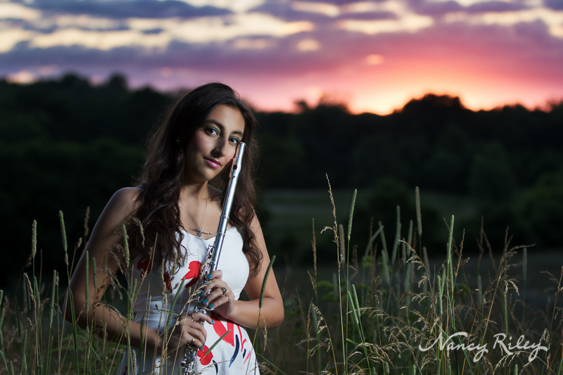 Senior flute portrait