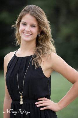 Ault Park senior portrait