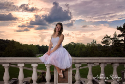 Ault Park senior portrait