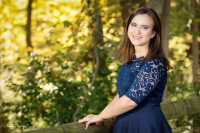 Senior Girl in Lace Dress