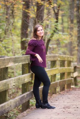 Senior Girl With Fence