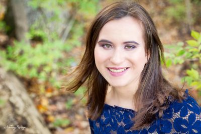 Senior Girl in Lace Dress