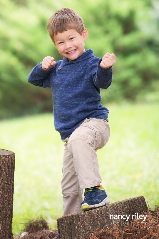 Backyard family session