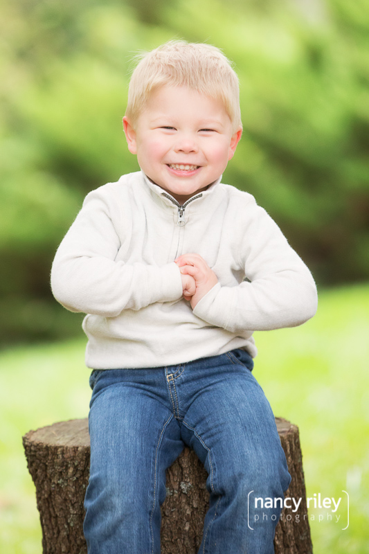 Backyard family session