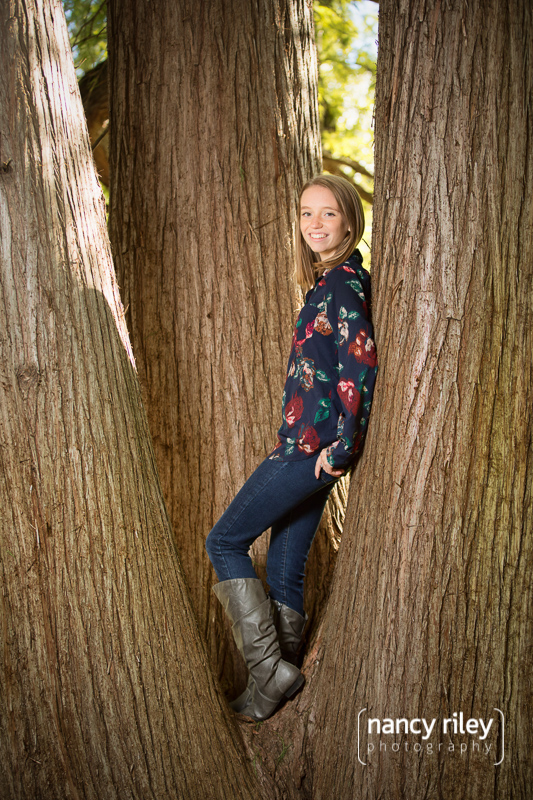 Senior girl portrait at Spring Grove