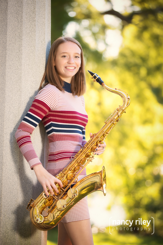 Senior girl portrait at Spring Grove