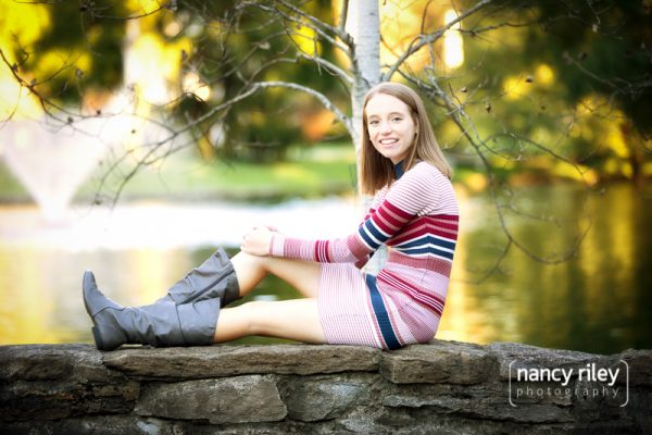 Senior girl portrait at Spring Grove