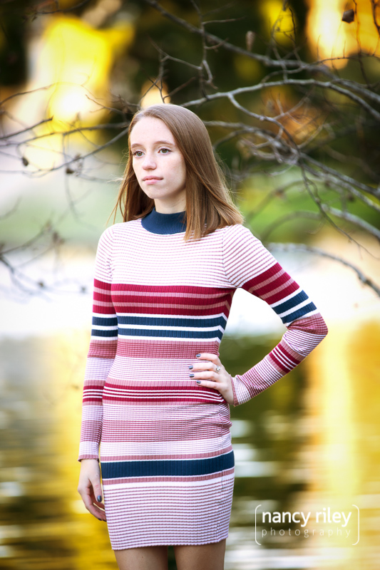 Senior girl portrait at Spring Grove