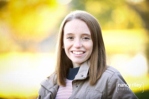 Senior girl portrait at Spring Grove