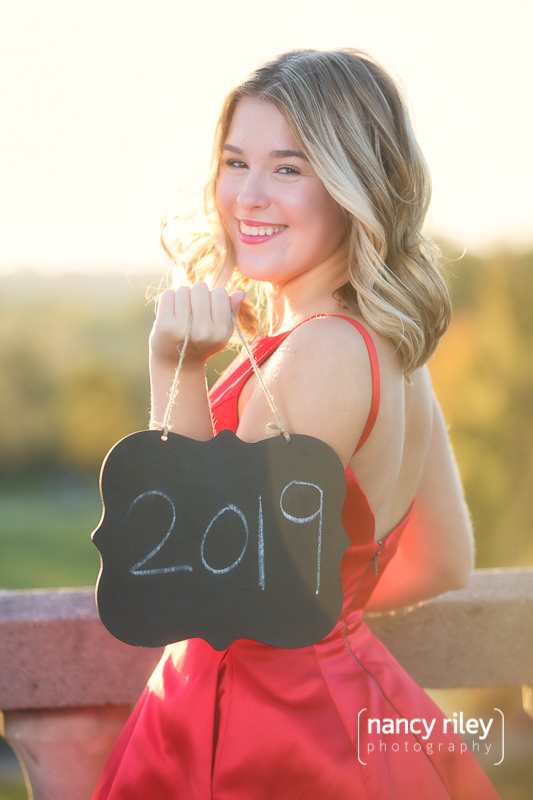 Ault Park senior portrait