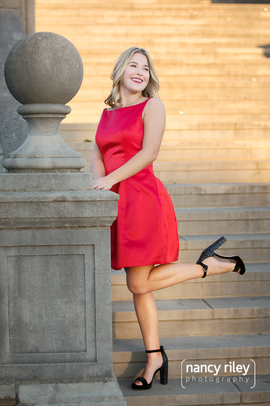 Ault Park senior portrait