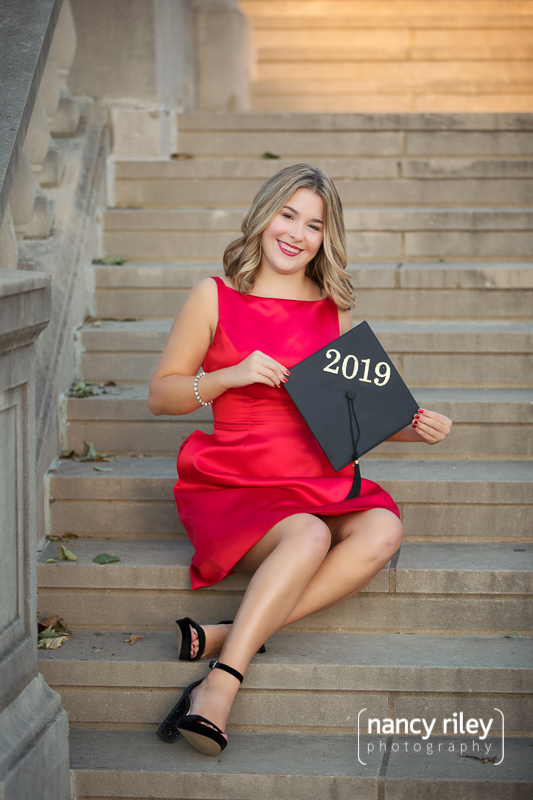 Ault Park senior portrait