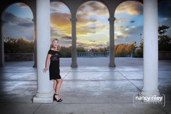 Ault Park senior portrait