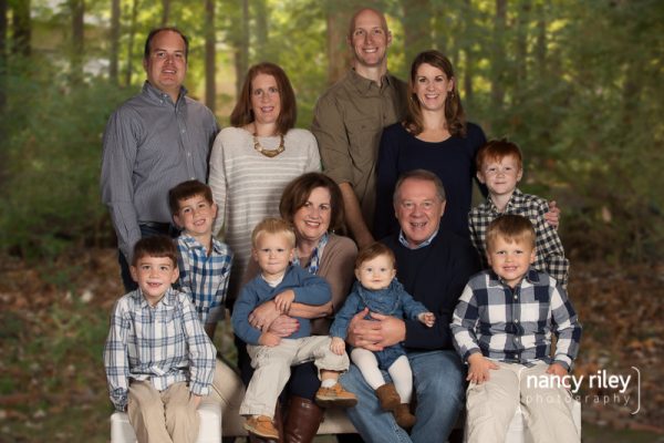 Family portraits in the fall