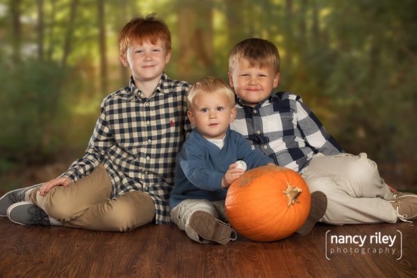 Family portraits in the fall
