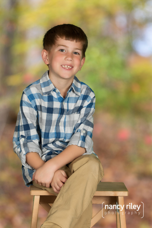 Family portraits in the fall