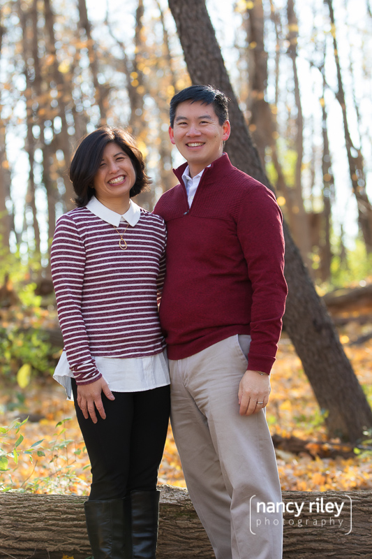 Autumn couple portrait