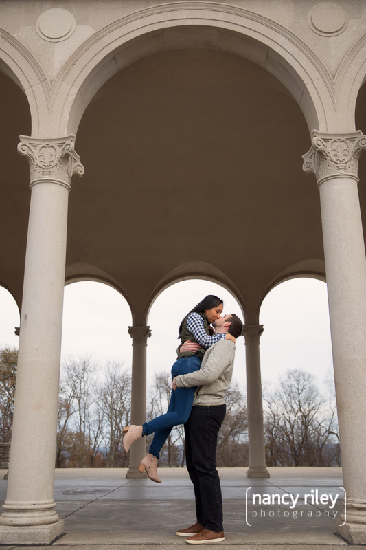 Ault Park Engagement Photo