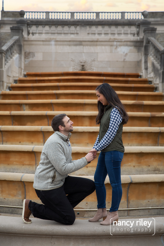 Ault Park Engagement Photo