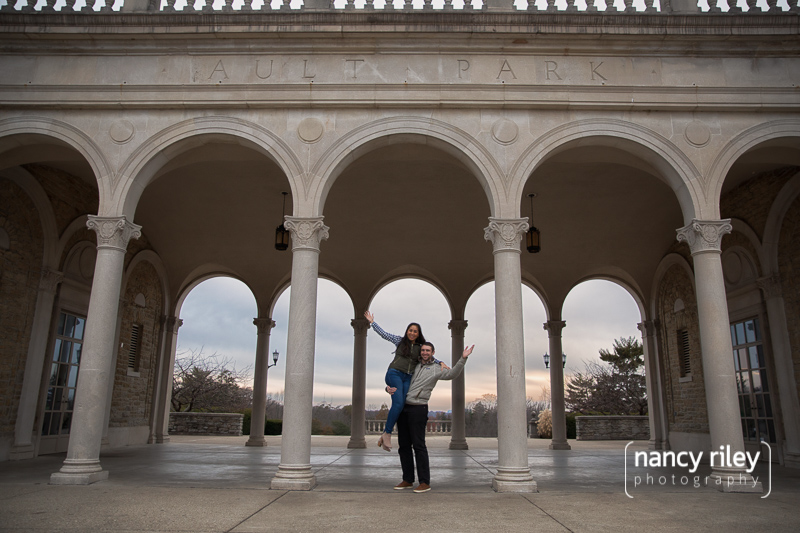 Ault Park Engagement Photo